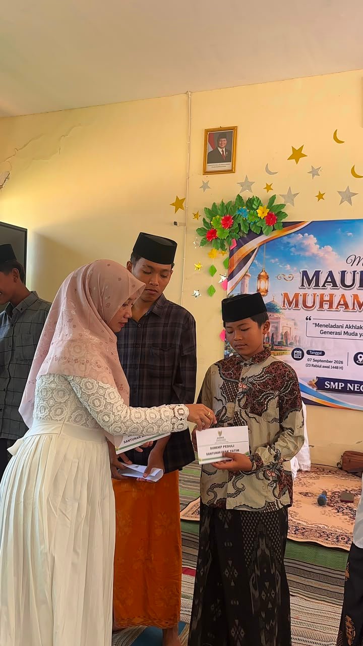 SMP Negeri 1 Rubaru Peringati Maulid Nabi Muhammad SAW, Wujudkan Generasi Muda Berkarakter dan Berprestasi